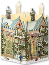 Lade das Bild in den Galerie-Viewer, Adventskalender Windlicht / Nostalgisches Weihnachtshaus