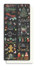 Lade das Bild in den Galerie-Viewer, Postkarte Xmas Chalkboard, inkl. Couvert