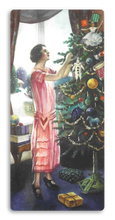 Lade das Bild in den Galerie-Viewer, Postkarte Decorating Christmas Tree, inkl. Couvert