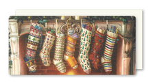 Lade das Bild in den Galerie-Viewer, Postkarte Xmas Stockings, inkl. Couvert