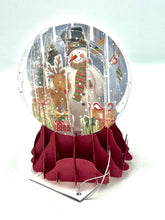 Lade das Bild in den Galerie-Viewer, Pop-up Schneekugelkarte Rentier, inkl. Couvert