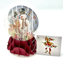 Lade das Bild in den Galerie-Viewer, Pop-up Schneekugelkarte Rentier, inkl. Couvert