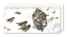 Lade das Bild in den Galerie-Viewer, Postkarte Birds on the Snow, inkl. Couvert