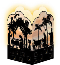 Lade das Bild in den Galerie-Viewer, Adventskalender Windlicht / Scherenschnitt