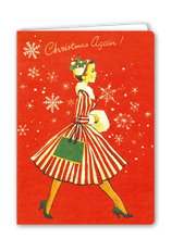 Lade das Bild in den Galerie-Viewer, Klappkarte Christmas Again, inkl. Couvert