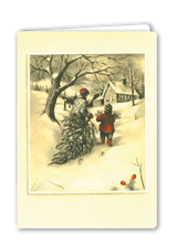 Lade das Bild in den Galerie-Viewer, Klappkarte Christmas Preparation, inkl. Couvert