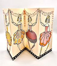 Lade das Bild in den Galerie-Viewer, 3D-Karte Tänzerinnen inkl. Couvert