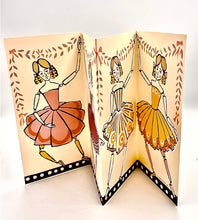 Lade das Bild in den Galerie-Viewer, 3D-Karte Tänzerinnen inkl. Couvert