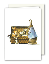 Lade das Bild in den Galerie-Viewer, Klappkarte Easter Bunnies, inkl. Couvert