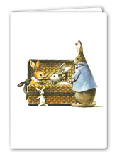 Lade das Bild in den Galerie-Viewer, Klappkarte Easter Bunnies, inkl. Couvert