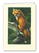 Lade das Bild in den Galerie-Viewer, Klappkarte Fox in the Forest, inkl. Couvert