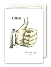 Lade das Bild in den Galerie-Viewer, Klappkarte Like, inkl. Couvert