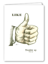 Lade das Bild in den Galerie-Viewer, Klappkarte Like, inkl. Couvert