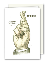 Lade das Bild in den Galerie-Viewer, Klappkarte Wish, inkl. Couvert