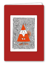 Lade das Bild in den Galerie-Viewer, Klappkarte Samichlaus, inkl. Couvert