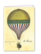 Lade das Bild in den Galerie-Viewer, Klappkarte Le Tricolor Balloon, inkl. Couvert