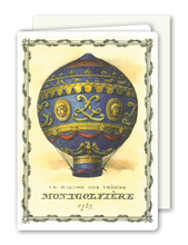 Lade das Bild in den Galerie-Viewer, Klappkarte Montgolfieres' Balloon, inkl. Couvert