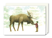 Lade das Bild in den Galerie-Viewer, Klappkarte Moose and the Boy, inkl. Couvert