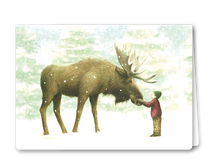 Lade das Bild in den Galerie-Viewer, Klappkarte Moose and the Boy, inkl. Couvert