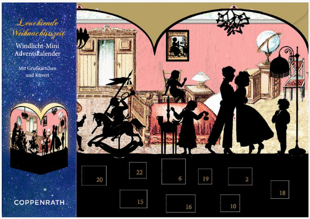 Adventskalender Windlicht / Scherenschnitt