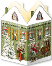 Lade das Bild in den Galerie-Viewer, Adventskalender Windlicht / Nostalgisches Weihnachtshaus
