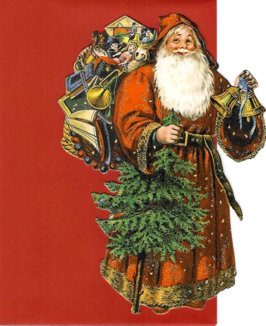 Postkarte gestanzt Der andere Weihnachtsmann