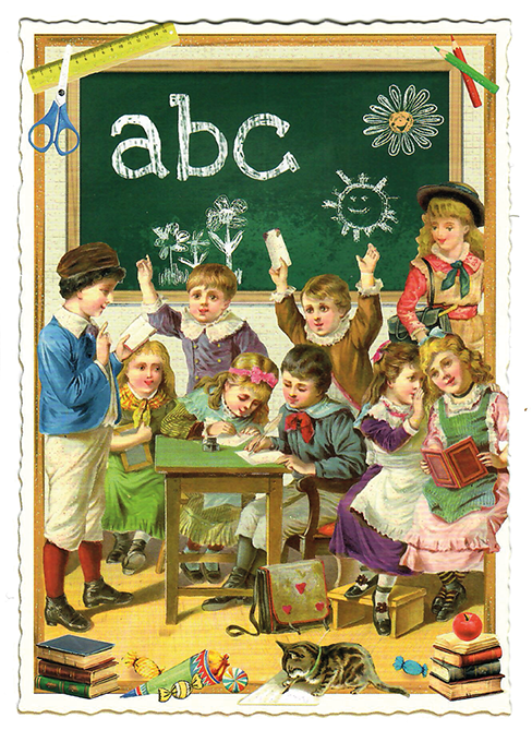 NEU --> Postkarte ABC | Einschulung