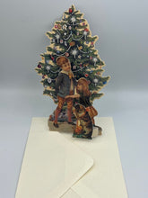 Lade das Bild in den Galerie-Viewer, 3D-Weihnachtskarte Unter dem Tannenbaum
