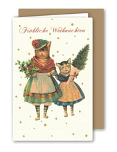Lade das Bild in den Galerie-Viewer, NEU --&gt; Klappkarte Kleine Glücksboten, inkl. Couvert
