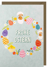 Lade das Bild in den Galerie-Viewer, Postkarte bunte Ostern, inkl. Couvert
