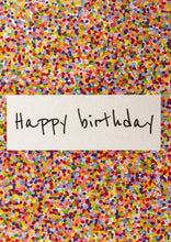 Lade das Bild in den Galerie-Viewer, Postkarte bunter Geburtstag, inkl. Couvert
