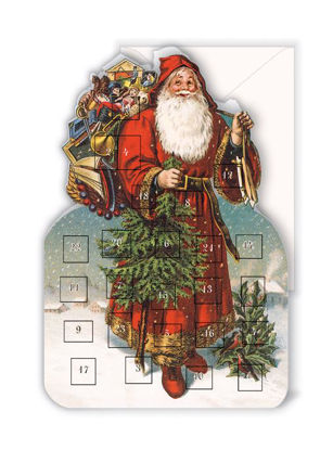 Adventskalender gestanzt Weihnachtsmann