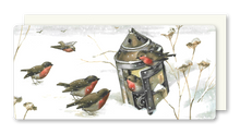 Lade das Bild in den Galerie-Viewer, Postkarte Birds on the Snow, inkl. Couvert
