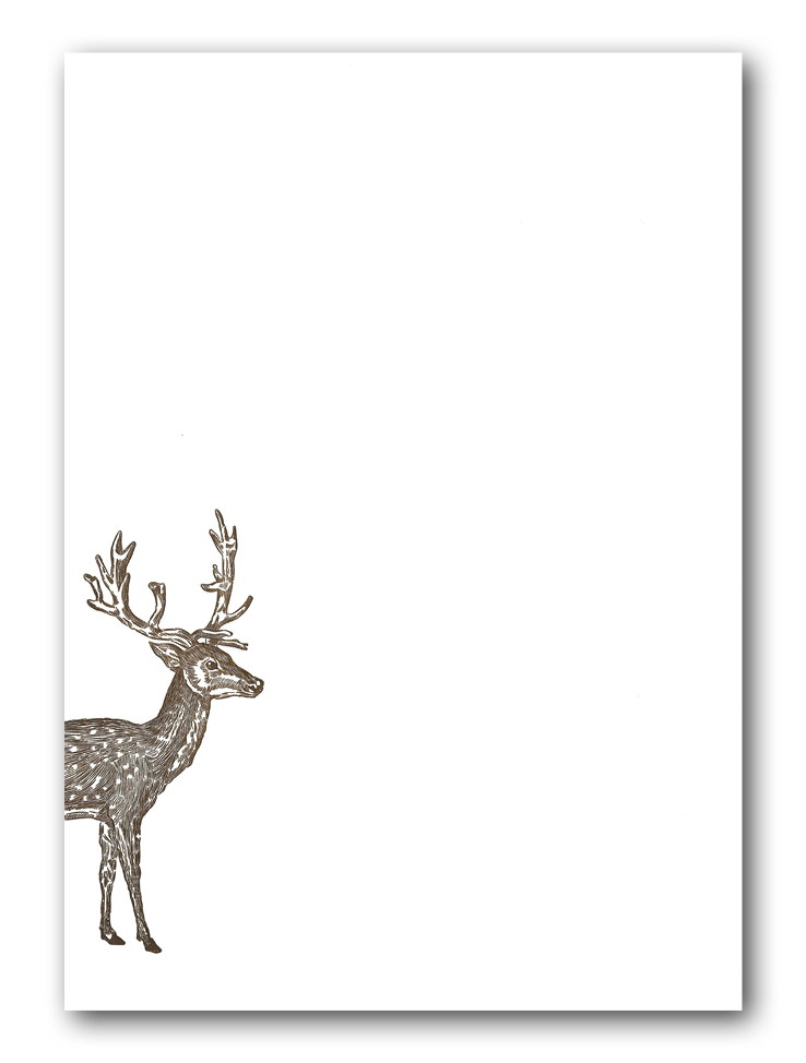 Schreibpapier - Fallow Deer