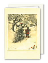 Lade das Bild in den Galerie-Viewer, Klappkarte Christmas Preparation, inkl. Couvert
