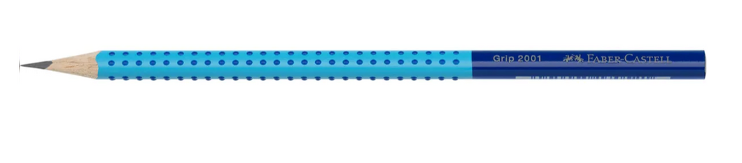 FABER-CASTELL Bleistift GRIP 2001 B hellblau-blau