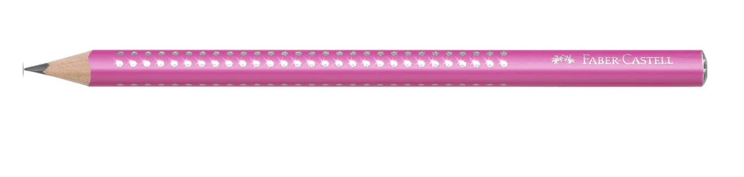 FABER-CASTELL Bleistift JUMBO Sparkle B pink