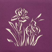 Lade das Bild in den Galerie-Viewer, Pop-up Karte Iris violett, inkl. Couvert
