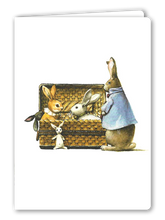 Lade das Bild in den Galerie-Viewer, Klappkarte Easter Bunnies, inkl. Couvert

