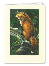 Lade das Bild in den Galerie-Viewer, Klappkarte Fox in the Forest, inkl. Couvert
