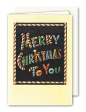 Lade das Bild in den Galerie-Viewer, Klappkarte Merry Christmas to You, inkl. Couvert
