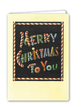 Lade das Bild in den Galerie-Viewer, Klappkarte Merry Christmas to You, inkl. Couvert
