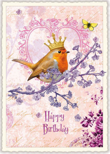 Postkarte Vogel Happy Birthday