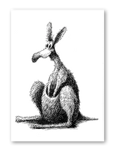 Lade das Bild in den Galerie-Viewer, Postkarte Das Känguru
