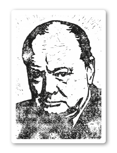 Postkarte Churchill