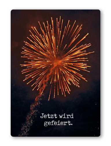 Postkarte Feuerwerk – Flatterie Onlineshop