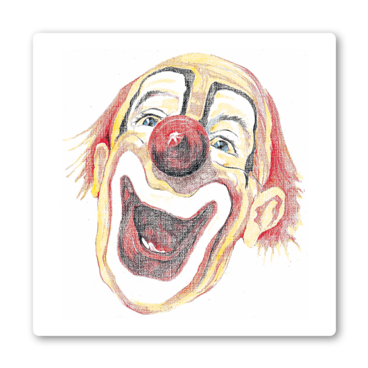 Postkarte Clown