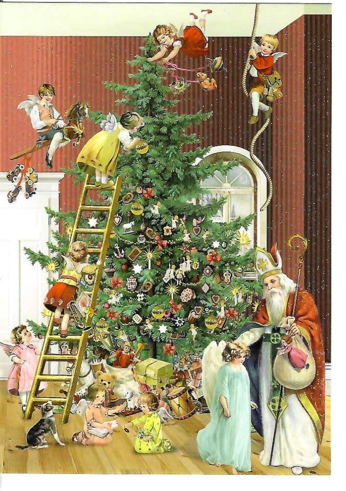 Klappkarte Weihnachtsbaum, inkl. Couvert