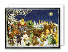 Lade das Bild in den Galerie-Viewer, Adventskalender Weihnachtsmann im Rentierschlitten
